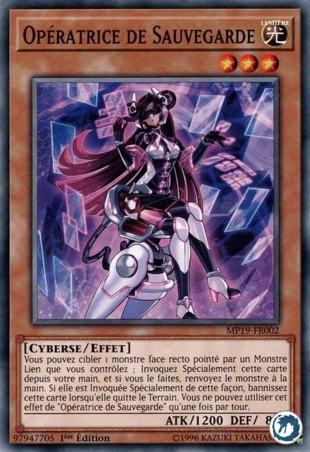Opératrice De Sauvegarde (MP19-FR002) - Backup Operator (MP19-EN002) - Carte Yu-Gi-Oh
