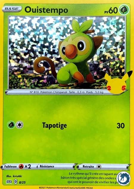 Ouistempo (8/25) - Grookey (8/25) - McDonald's Collection - Carte Pokémon