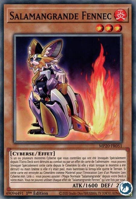 Salamangrande Fennec (MP20-FR051) - Salamangreat Fennec (MP20-EN051) - Carte Yu-Gi-Oh