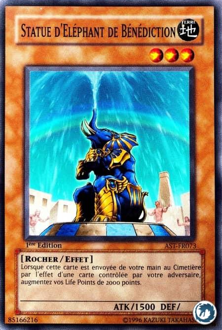 Statue D'Eléphant De Bénédiction (AST-FR073) - Elephant Statue of Blessing (AST-EN073) - Carte Yu-Gi-Oh