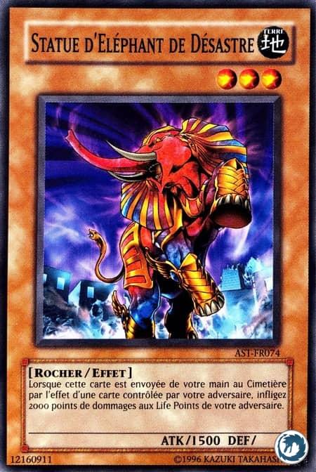 Statue D'Eléphant De Désastre (AST-FR074) - Elephant Statue of Disaster (AST-EN074) - Carte Yu-Gi-Oh