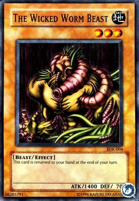 Le Ver Malfaisant (DDK-F003) - The Wicked Worm Beast (SDK-004) - Carte Yu-Gi-Oh