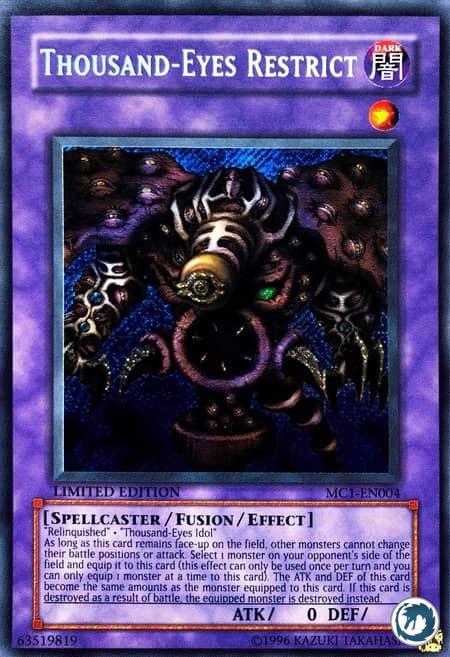 Le Renoncé aux Milles Yeux (SDP-F084) - Thousand-Eyes Restrict (MC1-EN004) - Carte Yu-Gi-Oh