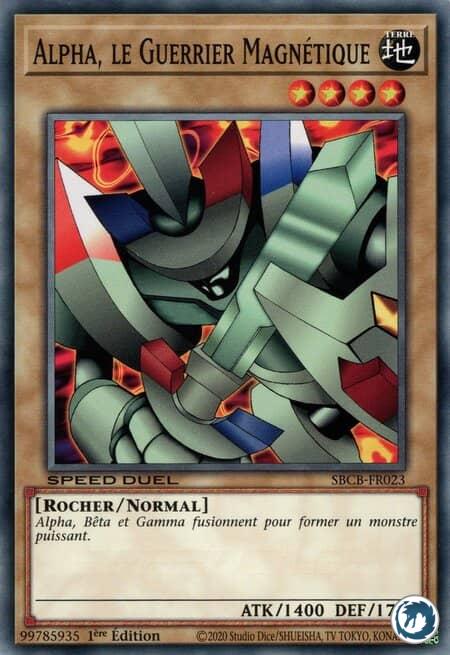Alpha Le Guerrier Magnétique (SBCB-FR023) - Alpha The Magnet Warrior (SBCB-EN023) - Carte Yu-Gi-Oh