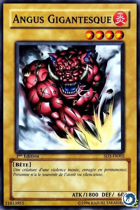 Angus Gigantesque (SD3-FR002) - Great Angus (SD3-EN002) - Carte Yu-Gi-Oh