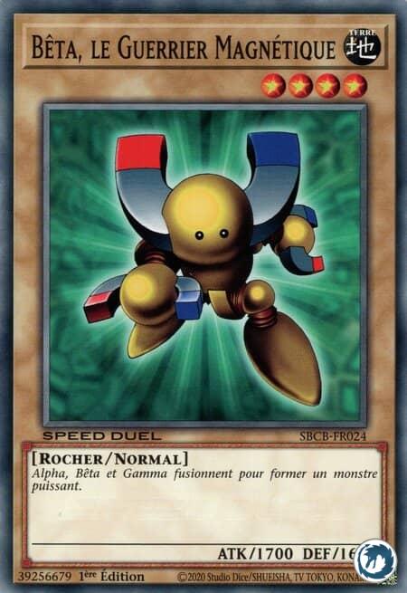 Bêta Le Guerrier Magnétique (SBCB-FR024) - Beta The Magnet Warrior (SBCB-EN024) - Carte Yu-Gi-Oh
