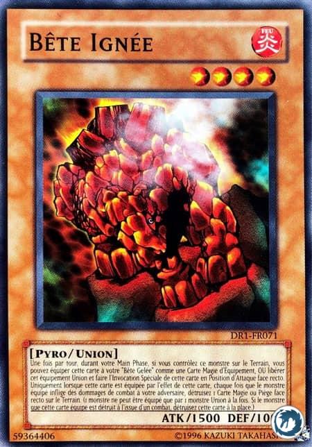 Bête Ignée (DR1-FR071) - Burning Beast (DR1-EN071) - Carte Yu-Gi-Oh