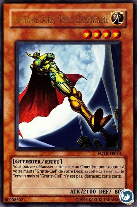 Capitaine Doré, Héros Elémentaire (FOTB-FR014) - Elemental Hero Captain Gold (FOTB-EN014) - Carte Yu-Gi-Oh