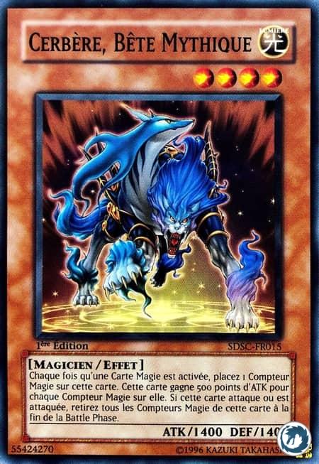 Cerbère, Bête Mythique (SDSC-FR015) - Mythical Beast Cerberus (SDSC-EN015) - Carte Yu-Gi-Oh