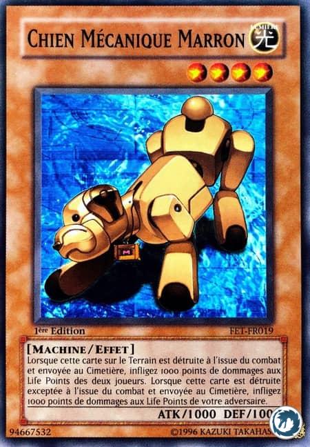 Chien Mécanique Marron (FET-FR019) - Mecha-Dog Marron (FET-EN019) - Carte Yu-Gi-Oh