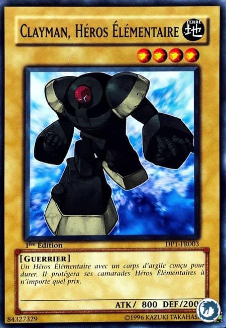 Clayman, Héros Elémentaire (DP1-FR003) - Elemental Hero Clayman (DP1-EN003) - Carte Yu-Gi-Oh