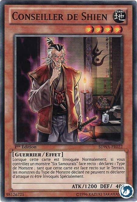 Conseiller De Shien (SDWA-FR022) - Shien's Advisor (SDWA-EN022) - Carte Yu-Gi-Oh