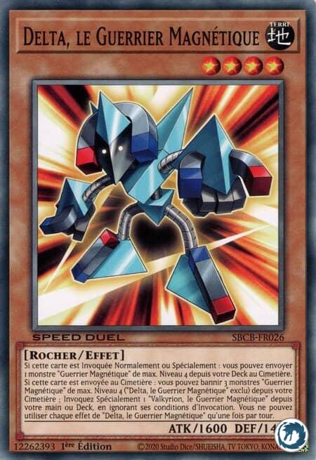 Delta Le Guerrier Magnétique (SBCB-FR026) - Delta The Magnet Warrior (SBCB-EN026) - Carte Yu-Gi-Oh