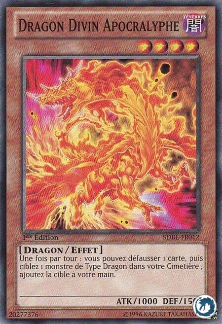 Dragon Divin Apocralyphe (SDBE-FR012) - Divine Dragon Apocralyph (SDBE-EN012) - Carte Yu-Gi-Oh