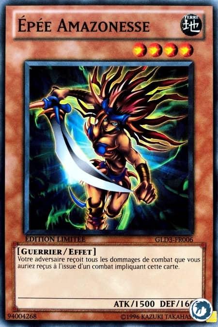 Epée Amazonesse (GLD3-FR006) - Amazoness Swords Woman (GLD3-EN006) - Carte Yu-Gi-Oh