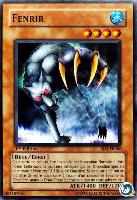 Fenrir (SD4-FR008) - Fenrir (SD4-EN008) - Carte Yu-Gi-Oh