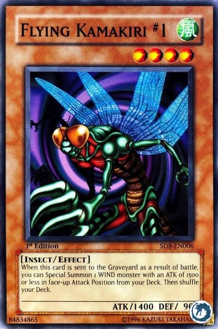 Kamakiri Volant N°1 (SD8-FR006) - Flying Kamakiri #1 (SD8-EN006) - Carte Yu-Gi-Oh