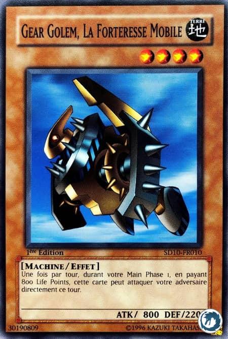 Gear Golem, La Forteresse Mobile (SD10-FR010) - Gear Golem the Moving Fortress (SD10-EN010) - Carte Yu-Gi-Oh