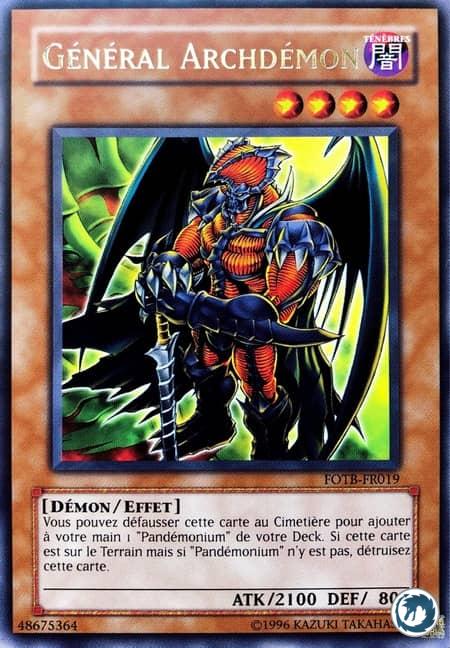 Général Archdémon (FOTB-FR019) - Archfiend General (FOTB-EN019) - Carte Yu-Gi-Oh