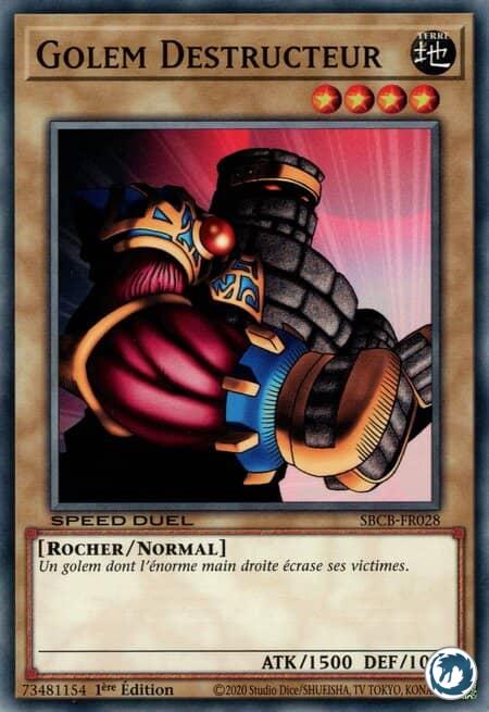 Golem Destructeur (SBCB-FR028) - Destroyer Golem (SBCB-EN028) - Carte Yu-Gi-Oh