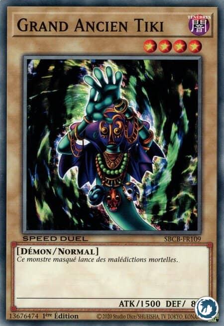 Grand Ancien Tiki (SBCB-FR109) - Grand Tiki Elder (SBCB-EN109) - Carte Yu-Gi-Oh