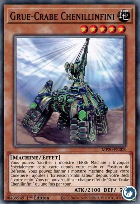 Grue-Crabe Chenillinfini (MP20-FR208) - Infinitrack Crab Crane (MP20-EN208) - Carte Yu-Gi-Oh