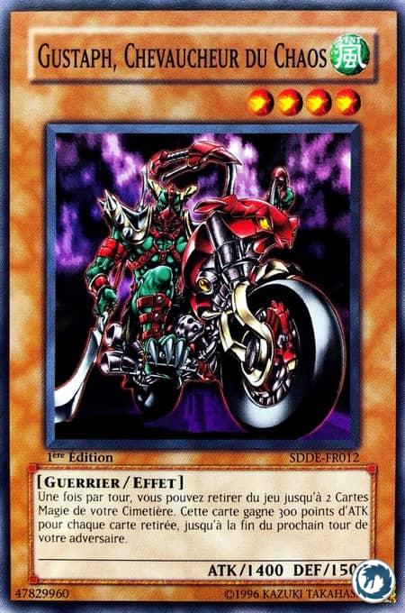 Gustaph, Chevaucheur Du Chaos (SDDE-FR012) - Chaosrider Gustaph (SDDE-EN012) - Carte Yu-Gi-Oh