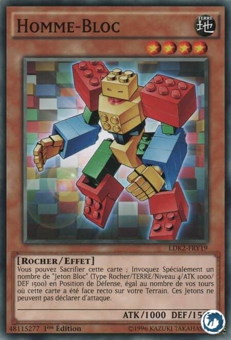 Homme-Bloc (LDK2-FRY19) - Blockman (LDK2-ENY19) - Carte Yu-Gi-Oh