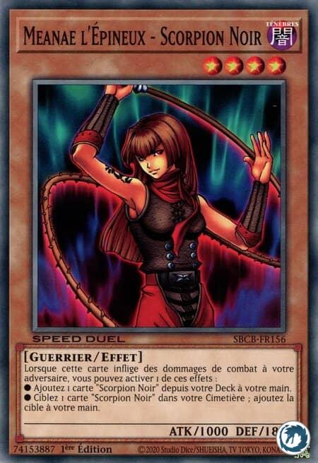 Meanae L'Epineux - Scorpion Noir (SBCB-FR156) - Dark Scorpion - Meanae The Thorn (SBCB-EN156) - Carte Yu-Gi-Oh