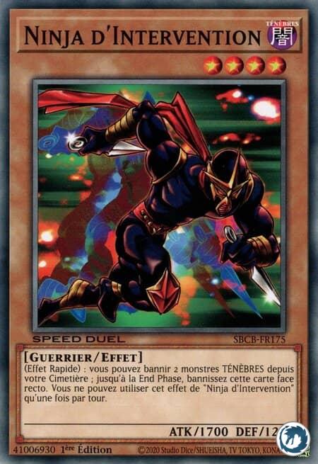 Ninja D'Intervention (SBCB-FR175) - Strike Ninja (SBCB-EN175) - Carte Yu-Gi-Oh