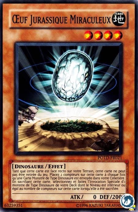 Oeuf Jurassique Miraculeux (POTD-FR021) - Miracle Jurassic Egg (POTD-EN021) - Carte Yu-Gi-Oh