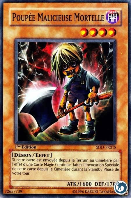 Poupée Malicieuse Mortelle (SOD-FR018) - Malice Doll of Demise (SOD-EN018) - Carte Yu-Gi-Oh