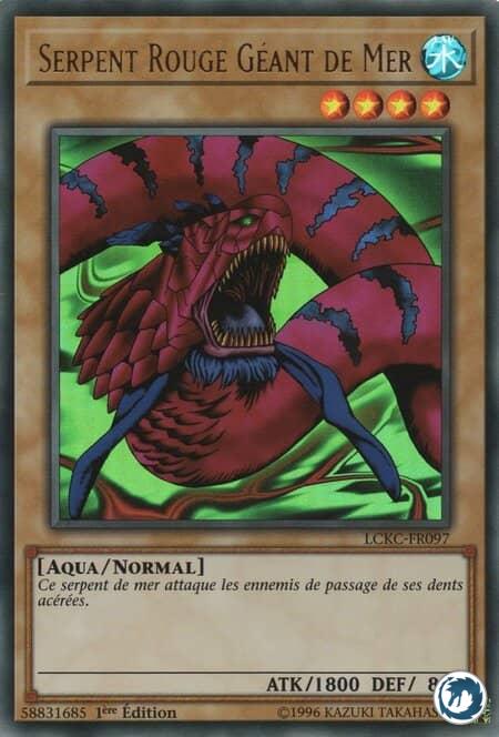 Serpent Rouge Géant De Mer (LCKC-FR097) - Giant Red Seasnake (LCKC-EN097) - Carte Yu-Gi-Oh