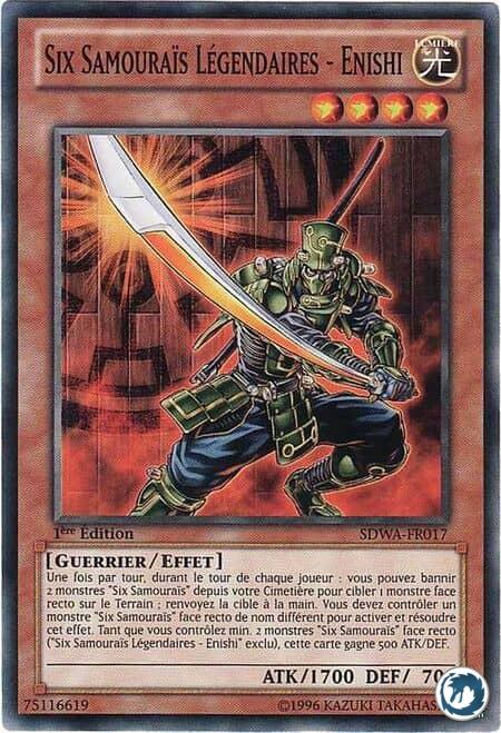 Six Samouraïs Légendaires - Enishi (SDWA-FR017) - Legendary Six Samurai - Enishi (SDWA-EN017) - Carte Yu-Gi-Oh