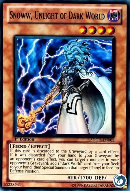 Snoww, Chanoinesse du Monde Ténébreux (SDGU-FR002) - Snoww, Unlight Of Dark World (SDGU-EN002) - Carte Yu-Gi-Oh