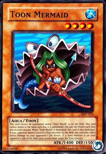Sirène Toon (DDP-F023) - Toon Mermaid (SDP-023) - Carte Yu-Gi-Oh
