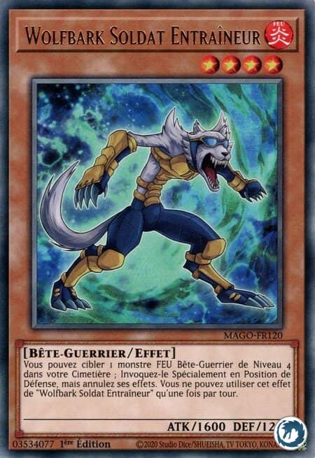 Wolfbark Soldat Entraîneur (MAGO-FR120) - Coach Soldier Wolfbark (MAGO-EN120) - Carte Yu-Gi-Oh