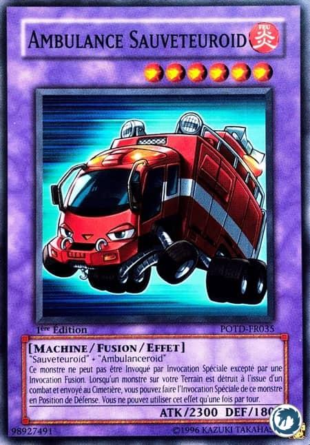 Ambulance Sauveteuroid (POTD-FR035) - Ambulance Rescueroid (POTD-EN035) - Carte Yu-Gi-Oh