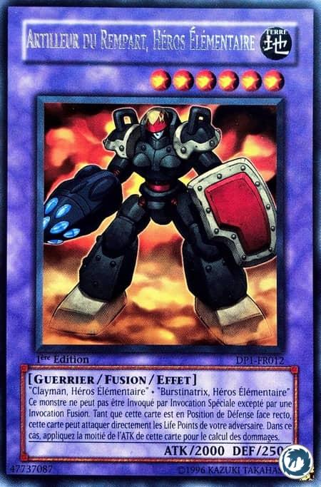 Artilleur Du Rempart, Héros Elémentaire (DP1-FR012) - Elemental Hero Rampart Blaster (DP1-EN012) - Carte Yu-Gi-Oh