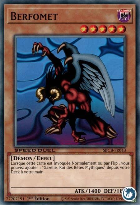 Berfomet (SBCB-FR043) - Berfomet (SBCB-EN043) - Carte Yu-Gi-Oh