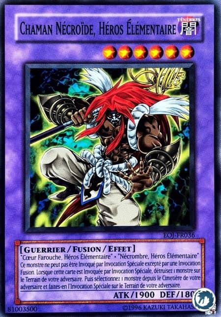 Chaman Nécroide, Héros Elémentaire (EOJ-FR036) - Elemental HERO Necroid Shaman (EOJ-EN036) - Carte Yu-Gi-Oh