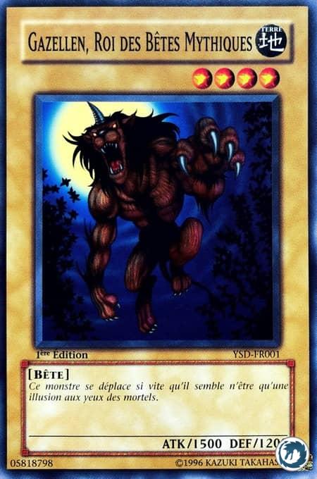 Gazelle, Roi Des Bêtes Mythiques (YSD-FR001) - Gazelle the King of Mythical Beasts (YSD-EN001) - Carte Yu-Gi-Oh