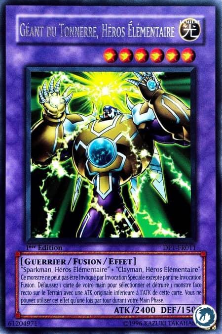 Géant Du Tonnerre, Héros Elémentaire (DP1-FR011) - Elemental Hero Thunder Giant (DP1-EN011) - Carte Yu-Gi-Oh