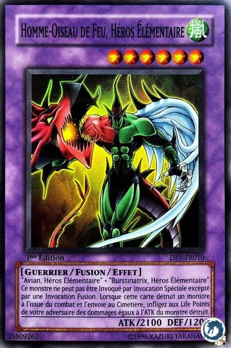 Homme-Oiseau De Feu, Héros Elémentaire (DP1-FR010) - Elemental HERO Flame Wingman (DP1-EN010) - Carte Yu-Gi-Oh