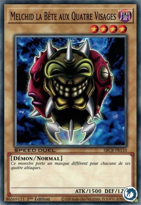 Melchid La Bête Aux Quatre Visages (SBCB-FR110) - Melchid The Four-Face Beast (SBCB-EN110) - Carte Yu-Gi-Oh