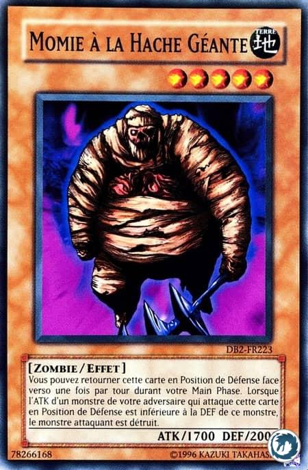 Momie À La Hache Géante (DB2-FR223) - Giant Axe Mummy (DB2-EN223) - Carte Yu-Gi-Oh