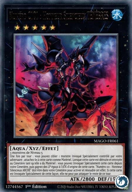 Numéro C101 - Honneur Silencieux TÉNÈBRES (MAGO-FR061) - Number C101: Silent Honor DARK (MAGO-EN061) - Carte Yu-Gi-Oh