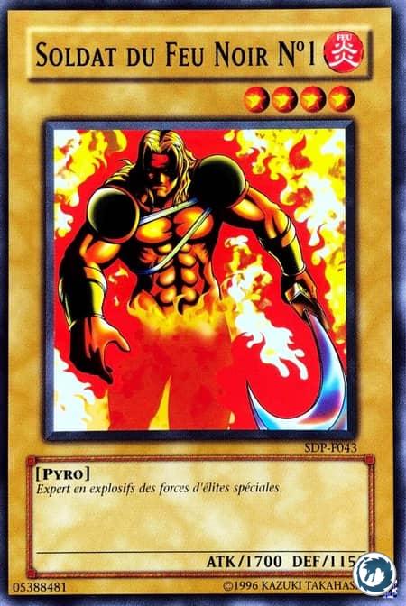 Soldat Du Feu Noir N°1 (SDP-F043) - Darkfire Soldier #1 (PSV-043) - Carte Yu-Gi-Oh