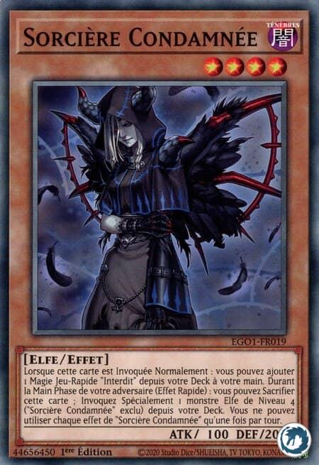 Sorcière Condamnée (EGO1-FR019) - Condemned Witch (EGO1-EN019) - Carte Yu-Gi-Oh