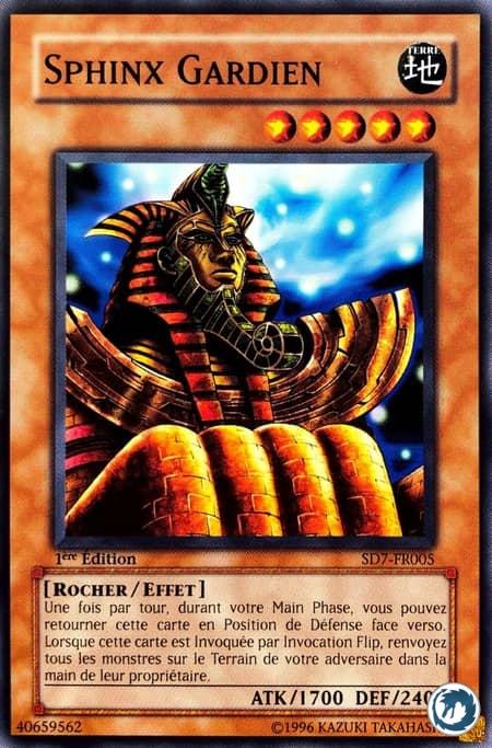 Sphinx Gardien (SD7-FR005) - Guardian Sphinx (SD7-EN005) - Carte Yu-Gi-Oh